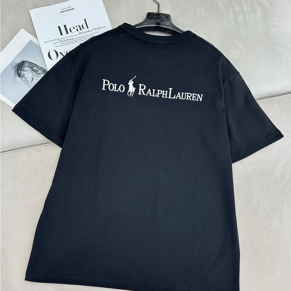 Polo by Ralph Lauren Women's Classic Black Tee - Picture 8 of 9
